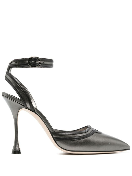 Black Chonga 105 Leather Pumps