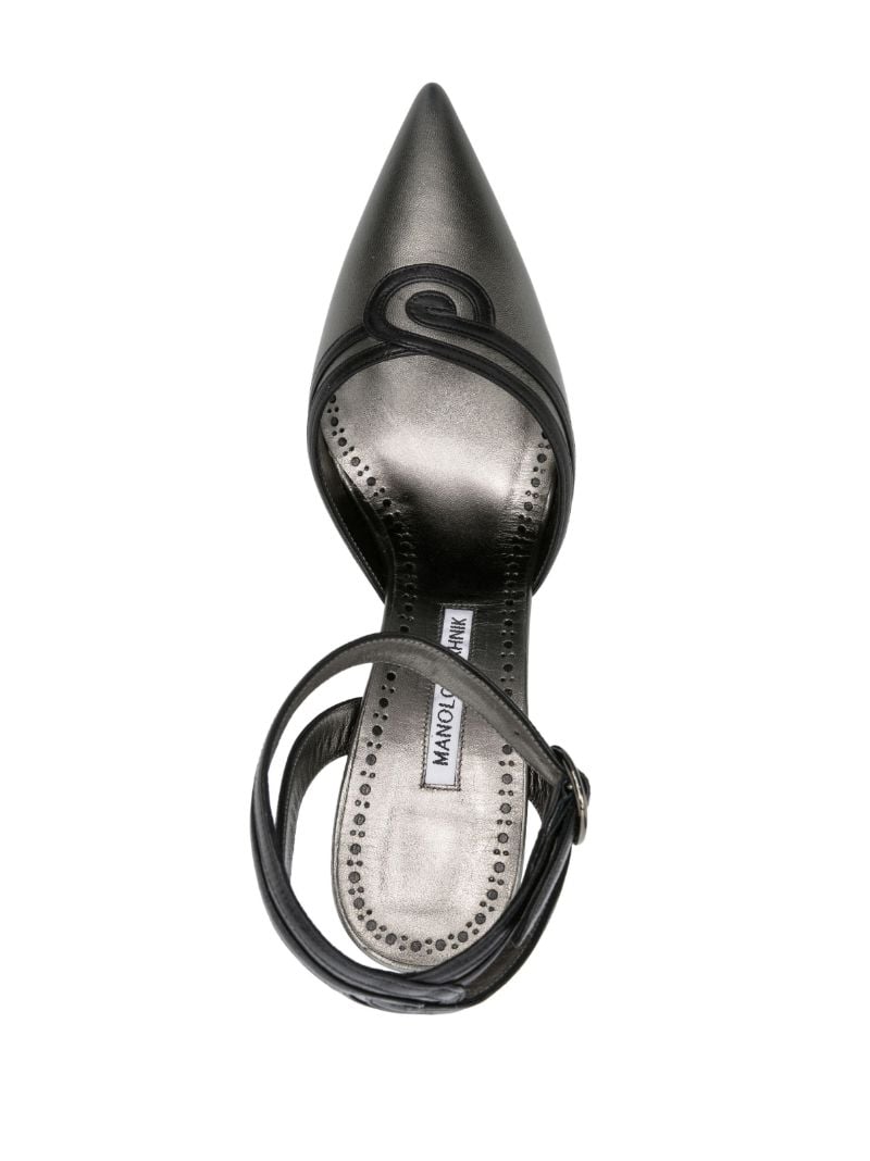 Black Chonga 105 Leather Pumps