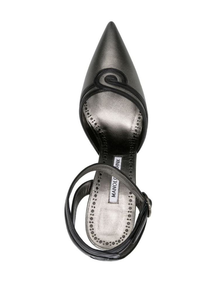 Black Chonga 105 Leather Pumps