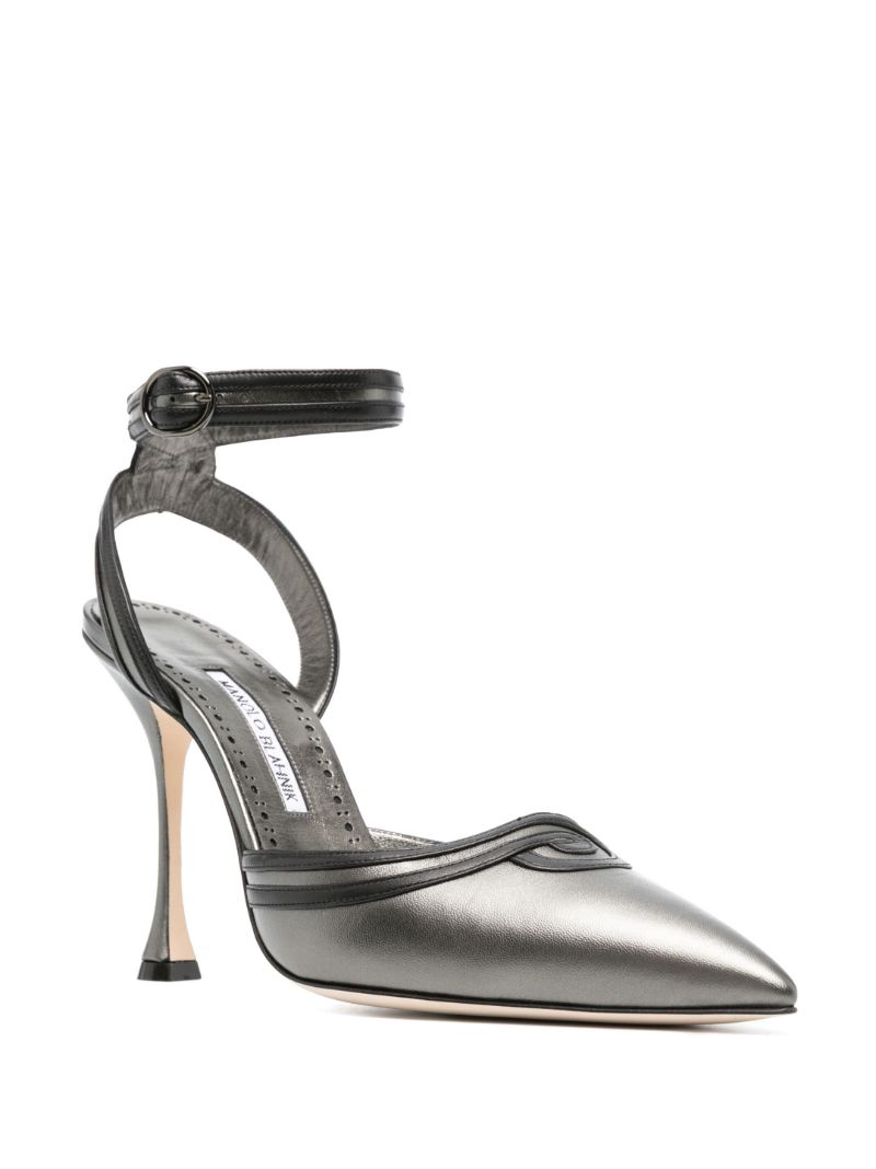 Black Chonga 105 Leather Pumps