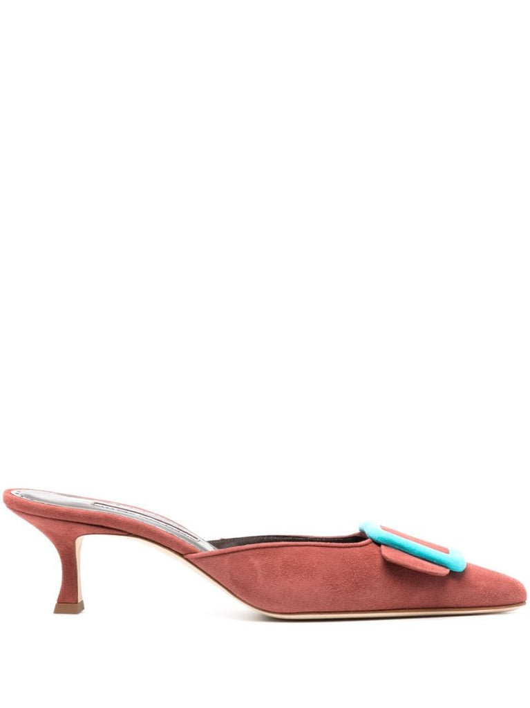 Orange Maysalebi 50 Suede Mules