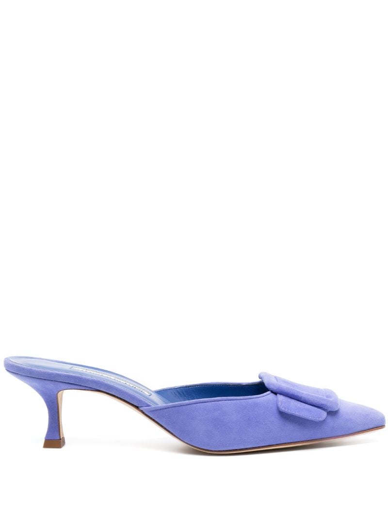 Blue Maysale 50 Suede Mules