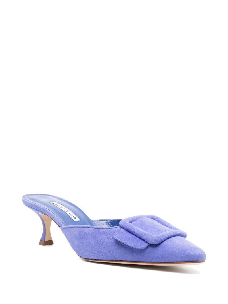 Blue Maysale 50 Suede Mules