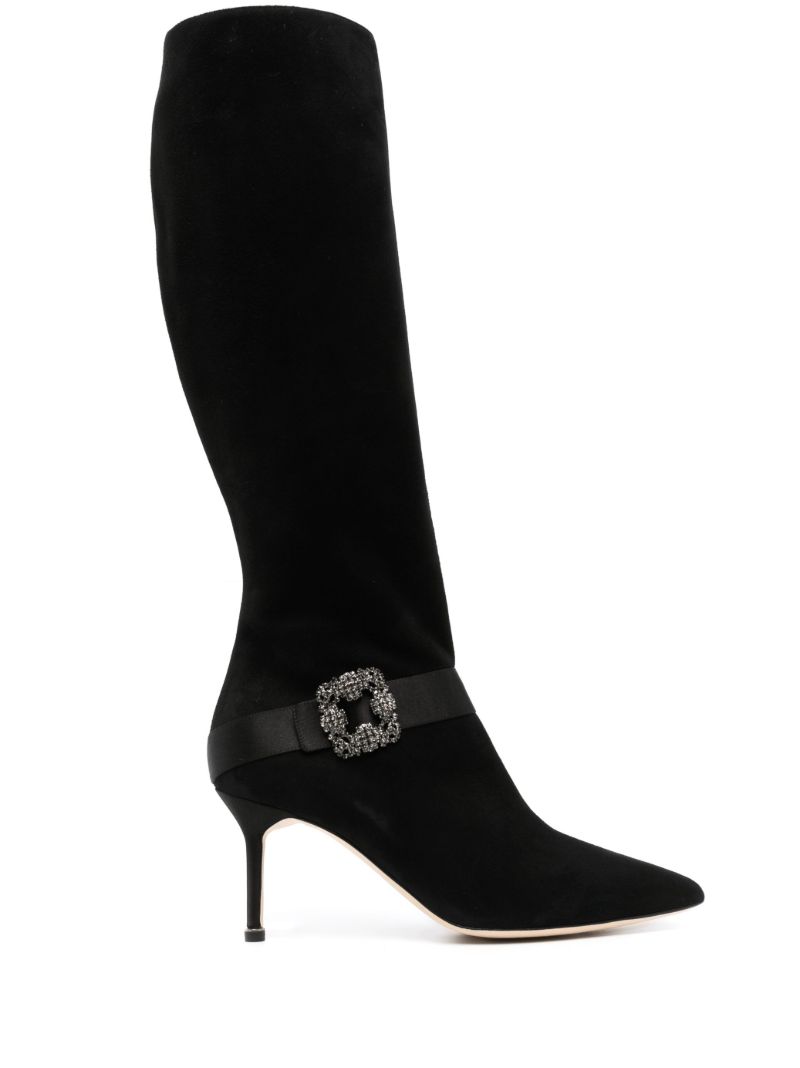 Black Pliniahi 70 Pointed-toe Boots
