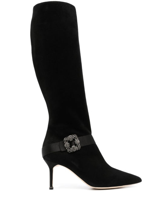 Black Pliniahi 70 Pointed-toe Boots