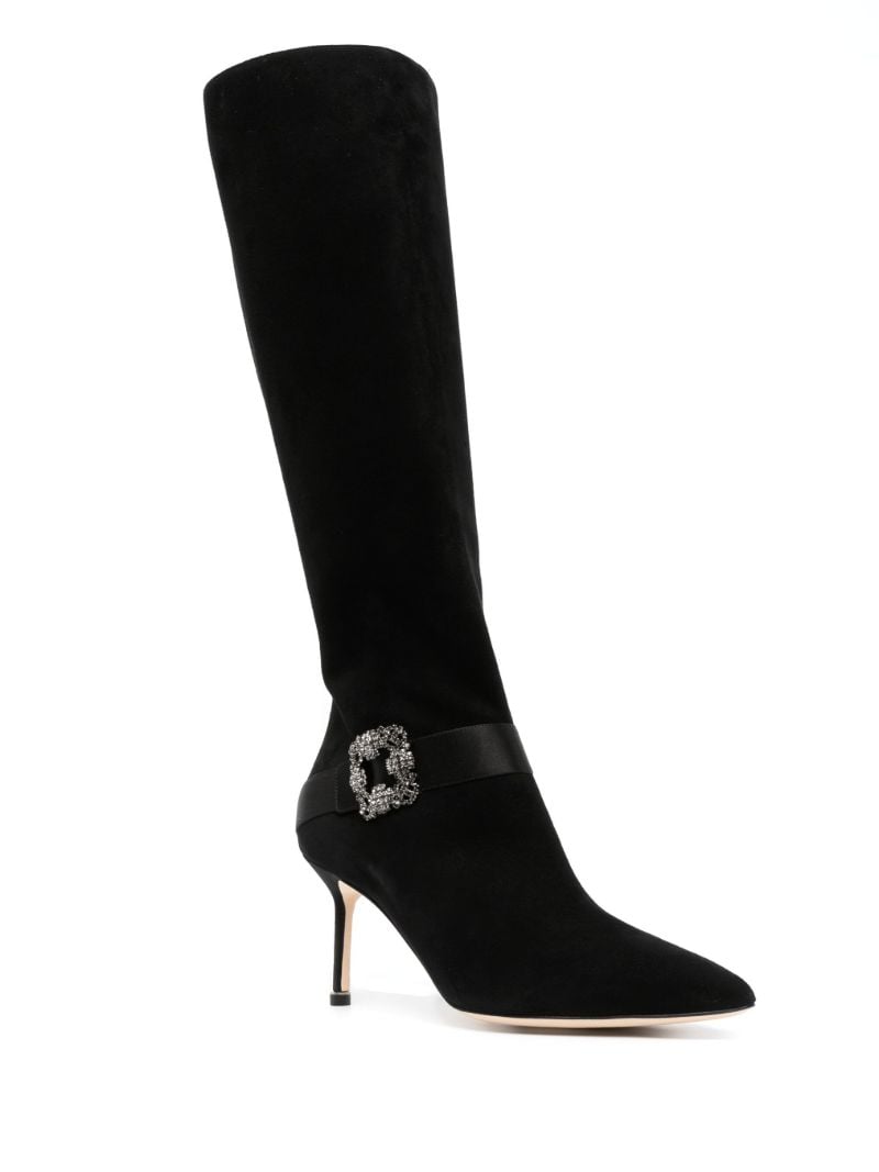 Black Pliniahi 70 Pointed-toe Boots