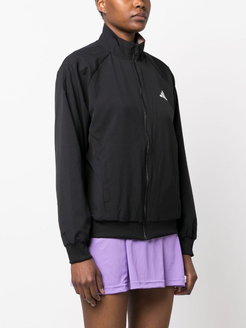 Black Melbourne Woven Logo Jacket