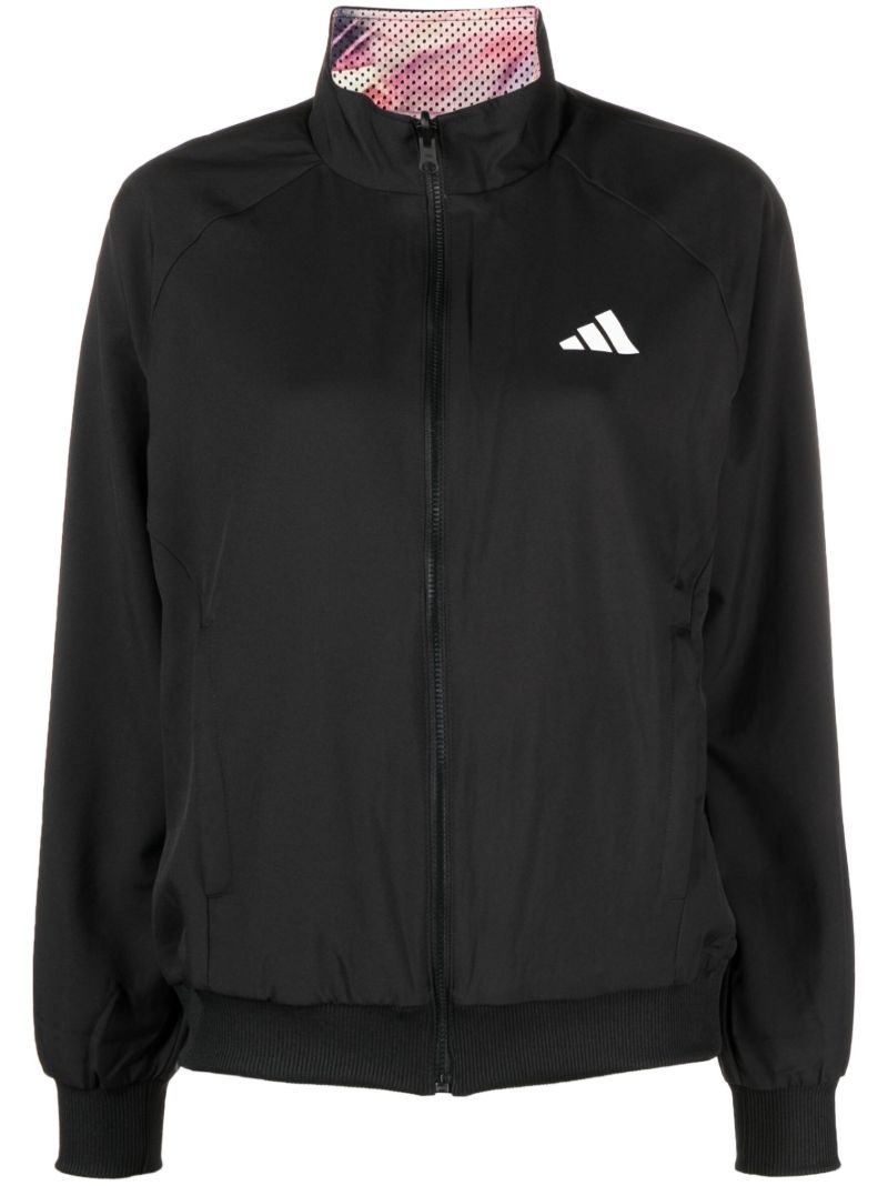 Black Melbourne Woven Logo Jacket