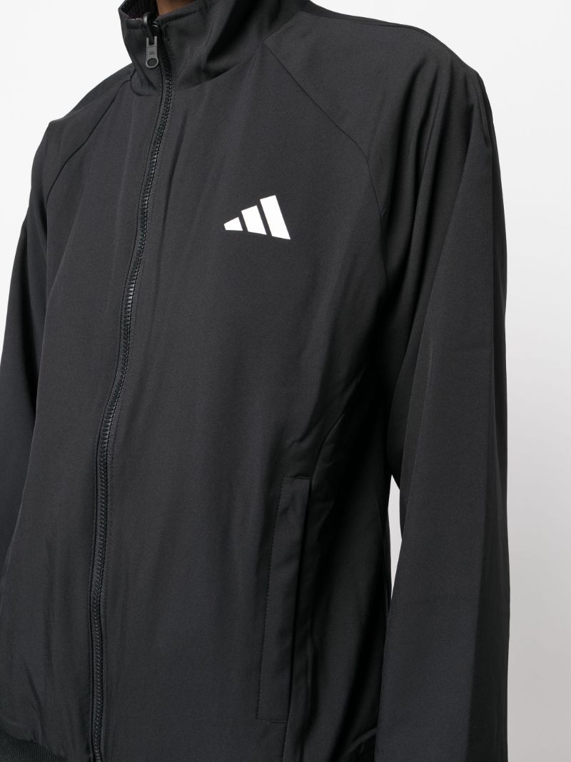 Black Melbourne Woven Logo Jacket