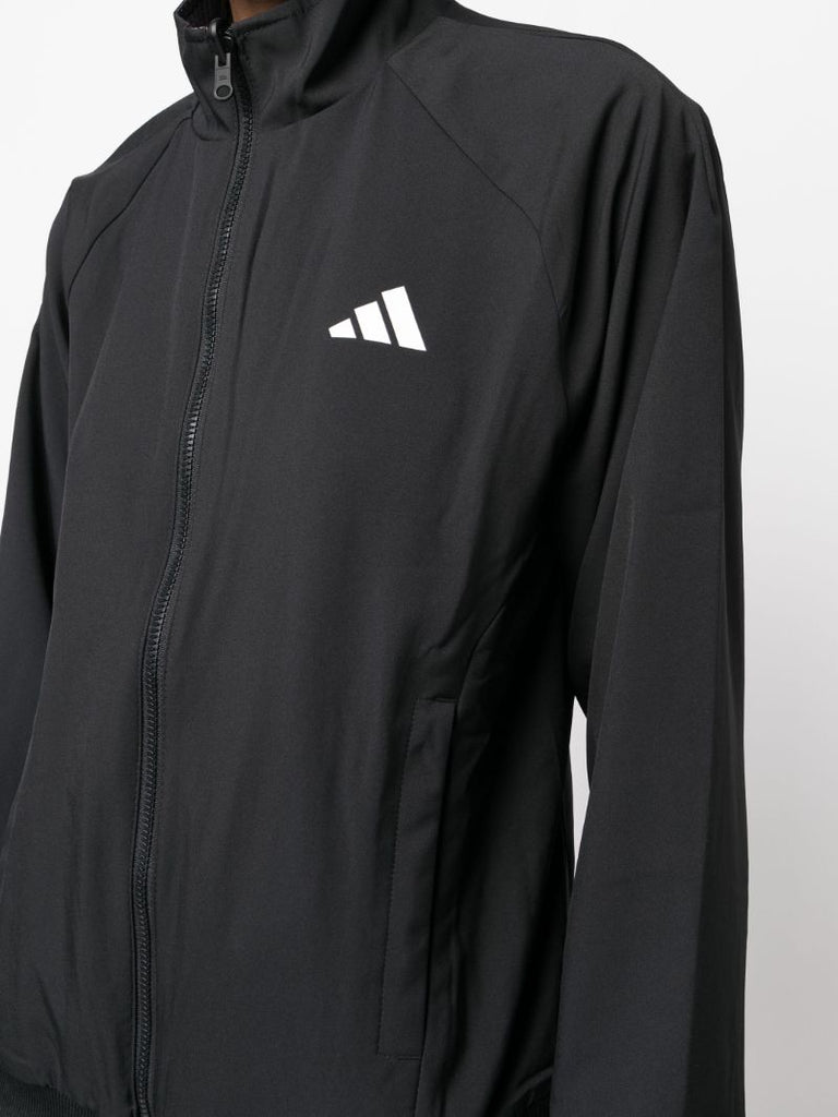 Black Melbourne Woven Logo Jacket