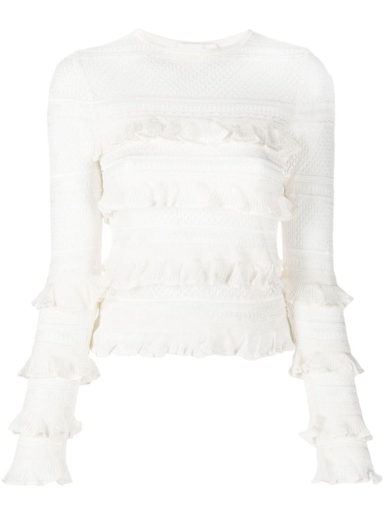 Neutral Wonderland Frill Top
