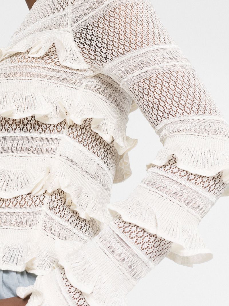Neutral Wonderland Frill Top