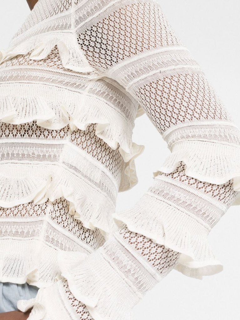 Neutral Wonderland Frill Top