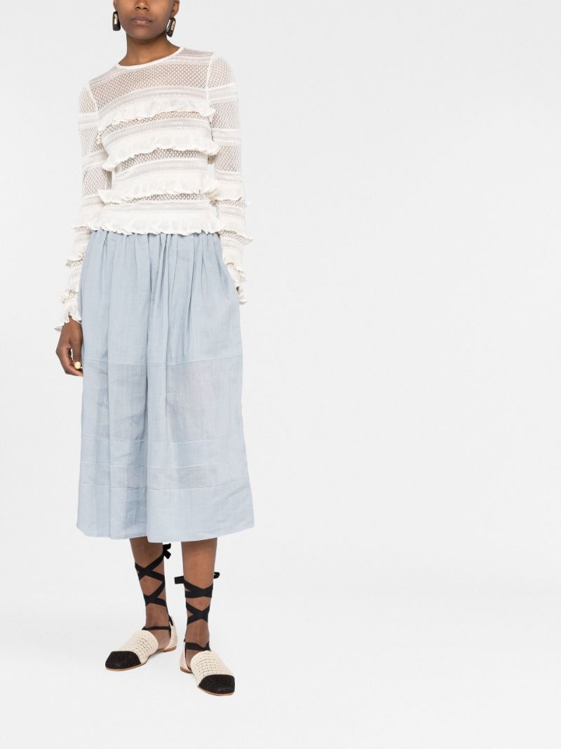 Neutral Wonderland Frill Top