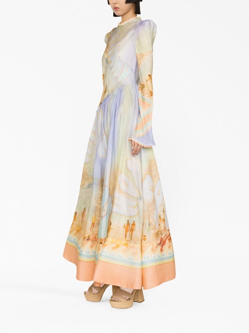 Orange Tamas Bias Maxi Dress