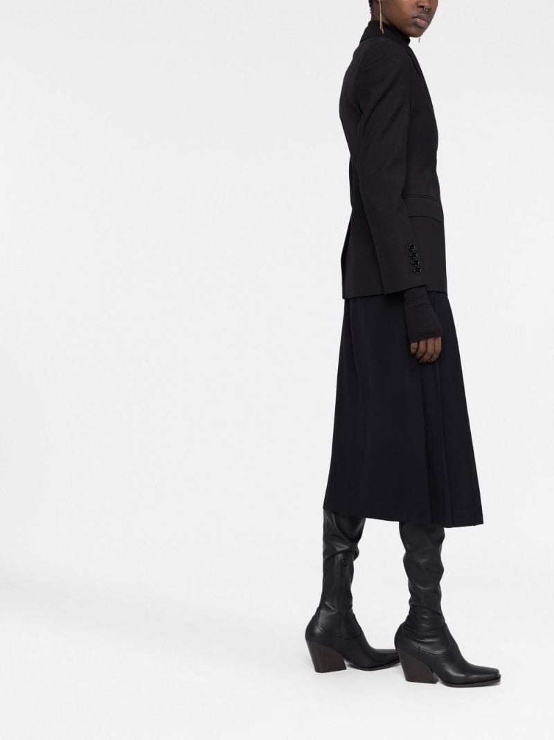 Black Single-breasted Wool Blazer