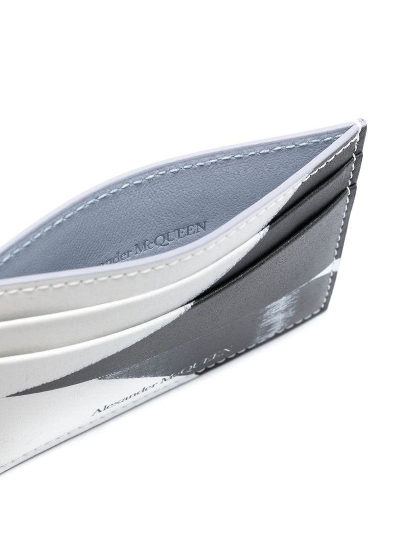 White Logo Print Cardholder