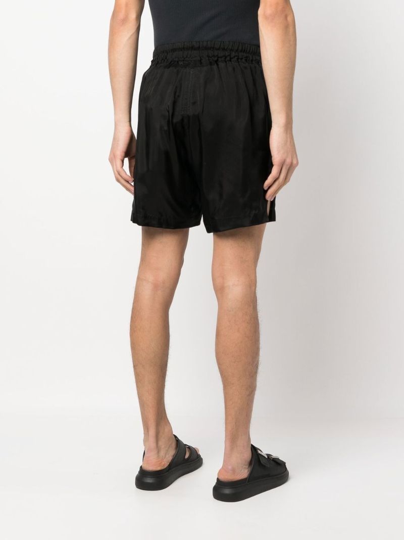Black Drawstring Deck Shorts