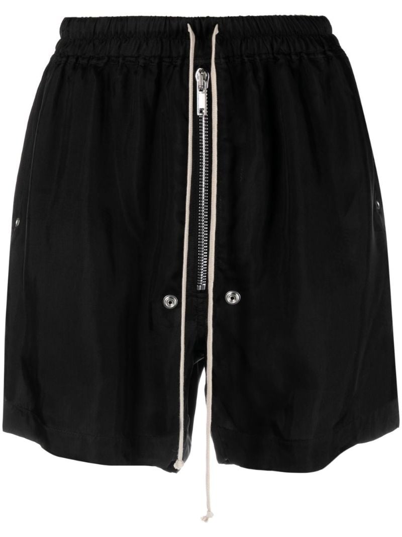 Black Drawstring Deck Shorts