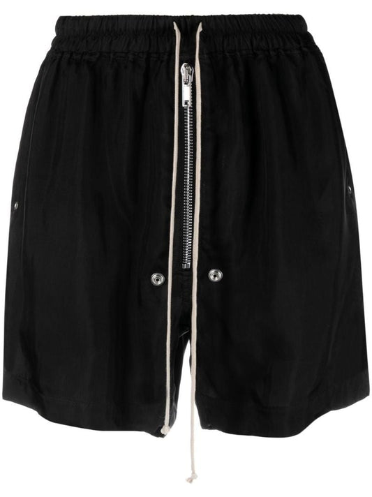 Black Drawstring Deck Shorts