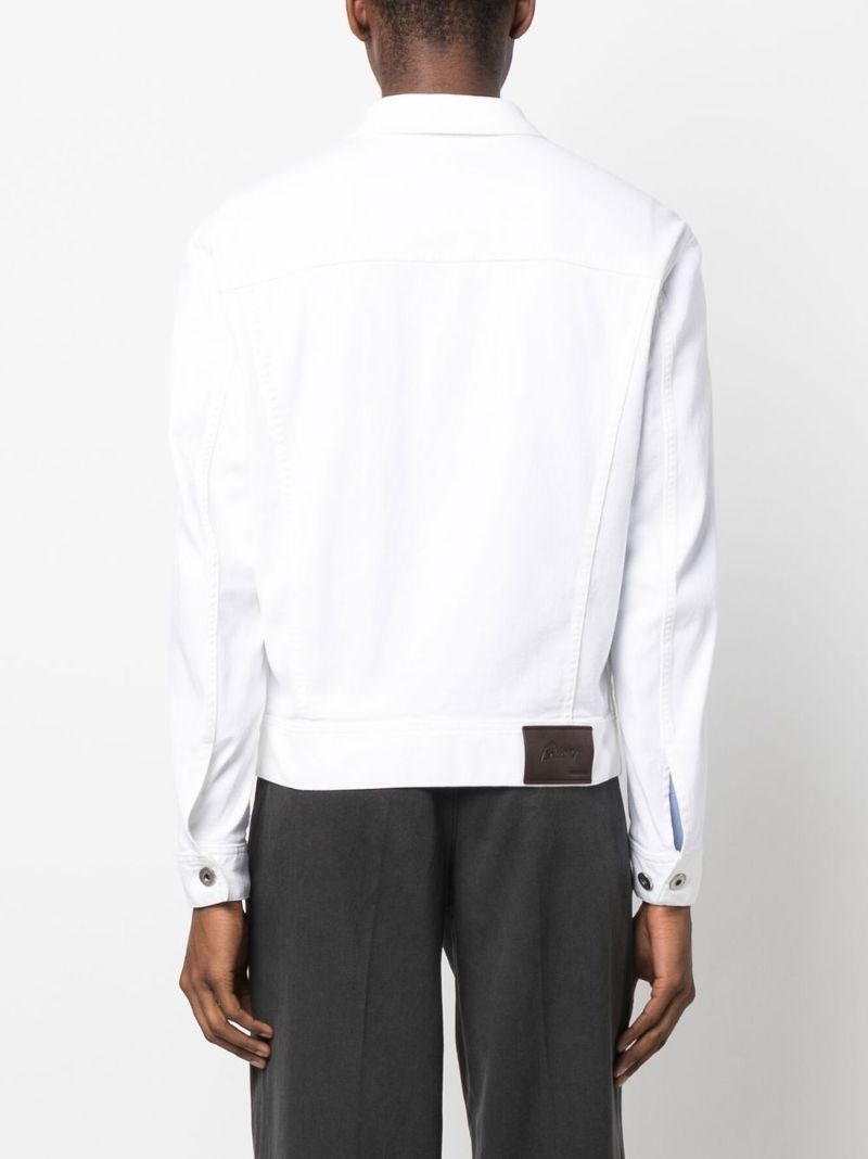 White Buttoned Denim Jacket