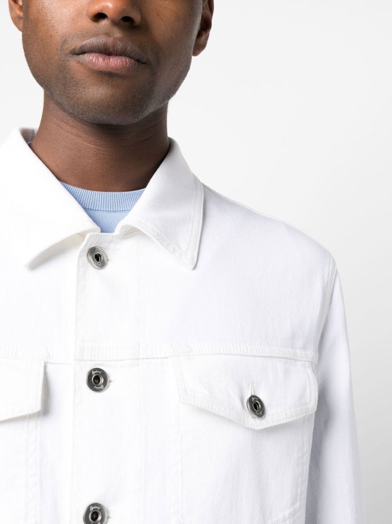 White Buttoned Denim Jacket
