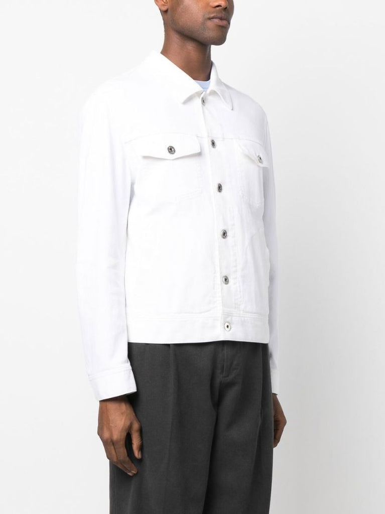 White Buttoned Denim Jacket