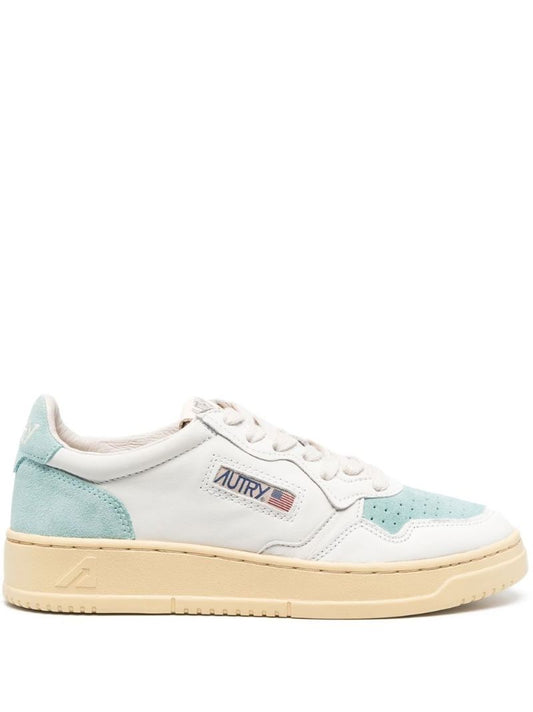 White Action Leather Sneakers