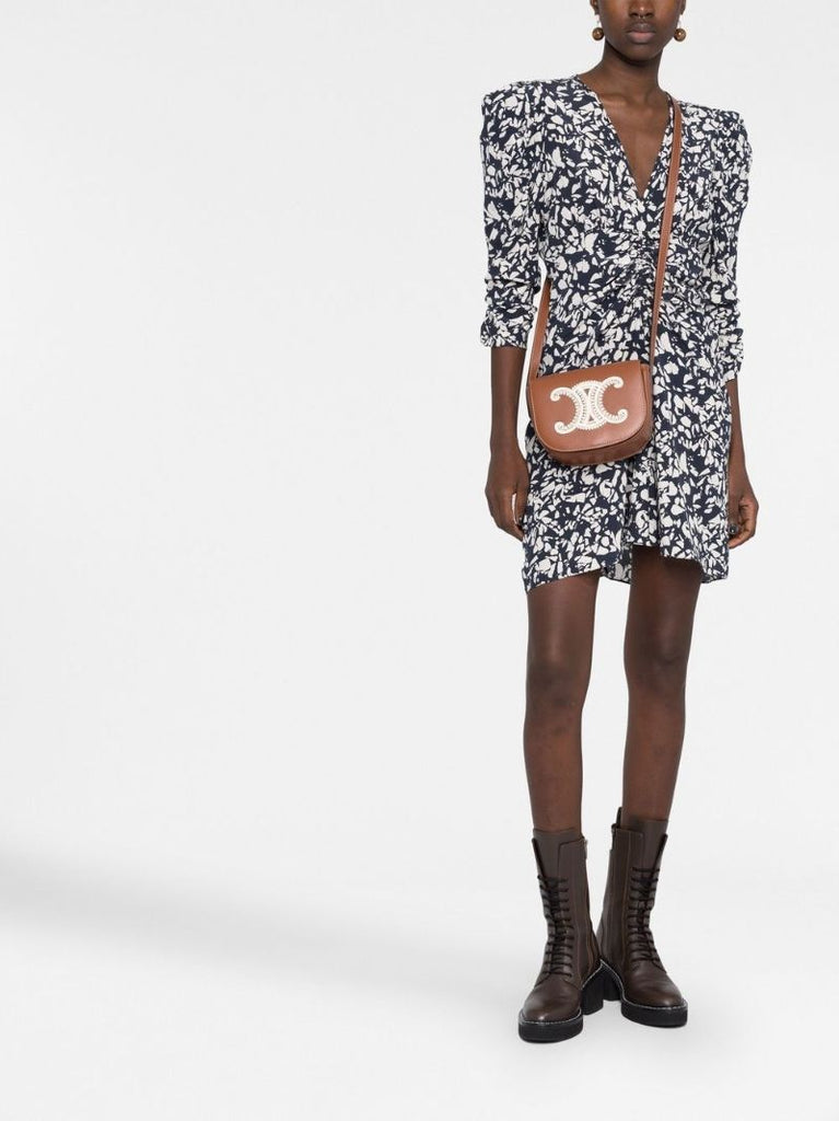 Brown Folco Cuir Triomphe Shoulder Bag
