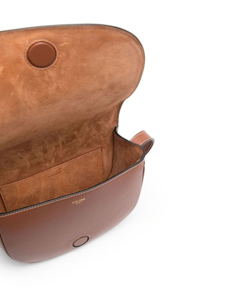 Brown Folco Cuir Triomphe Shoulder Bag