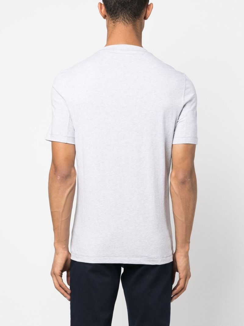 Grey Logo-print Cotton T-shirt