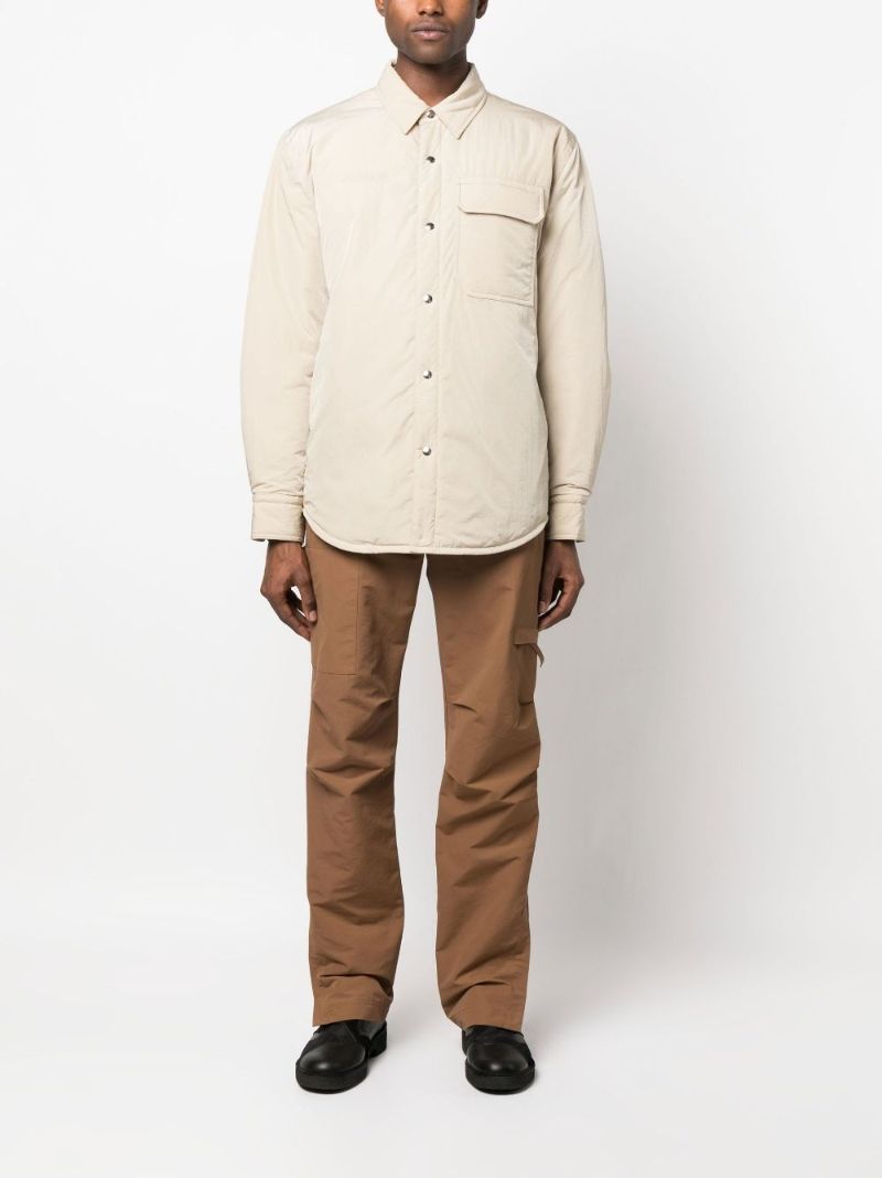 Brown Straight-leg Utility Trousers