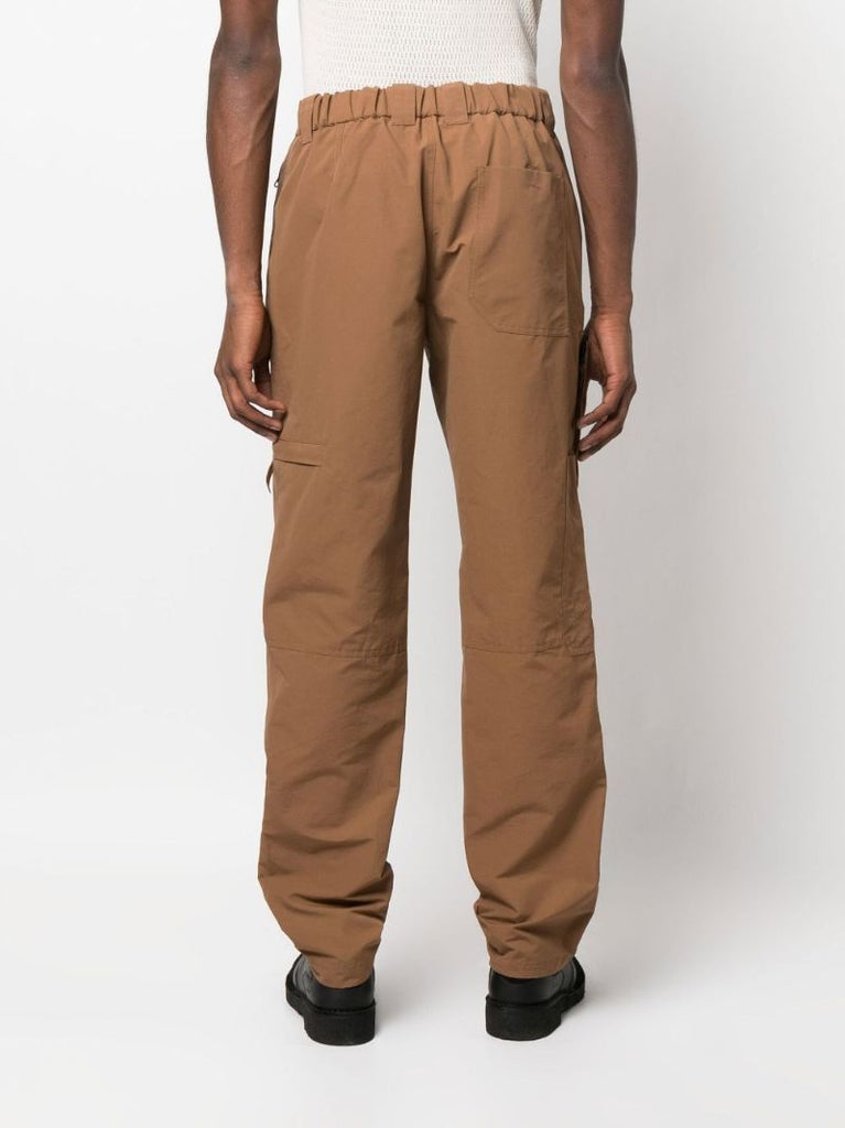 Brown Straight-leg Utility Trousers