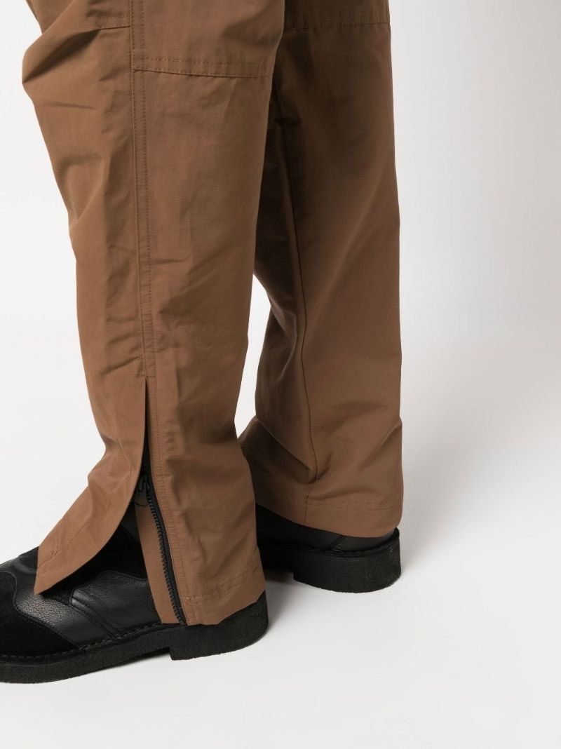 Brown Straight-leg Utility Trousers