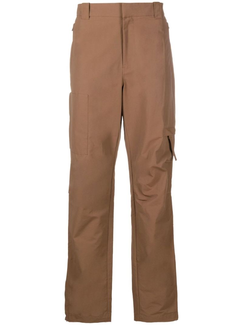Brown Straight-leg Utility Trousers