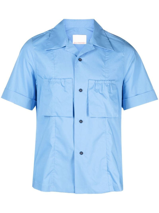 Blue Safari Short Sleeve Shirt