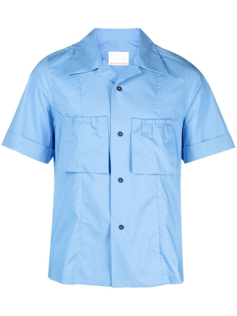 Blue Safari Short Sleeve Shirt