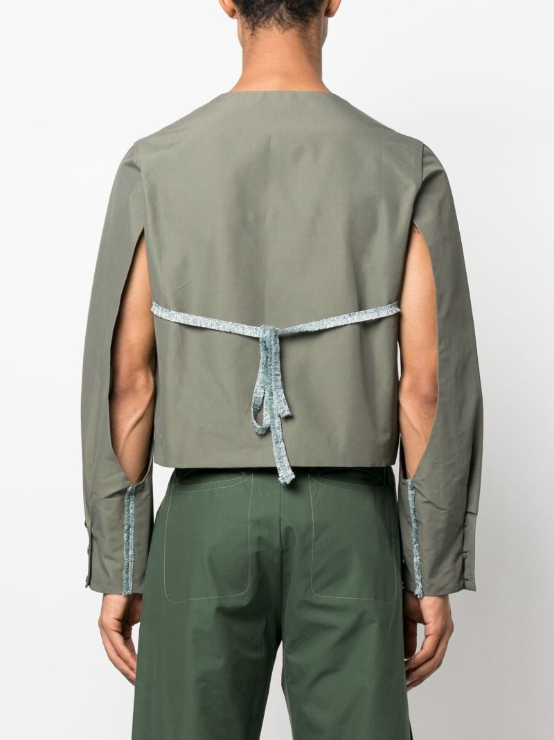 Green Kurmanji Cut-out Jacket