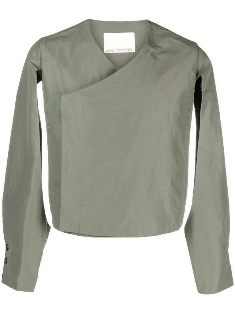 Green Kurmanji Cut-out Jacket