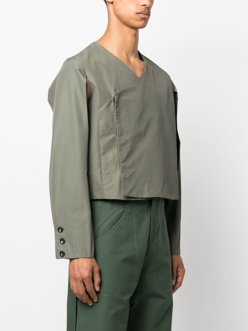 Green Kurmanji Cut-out Jacket