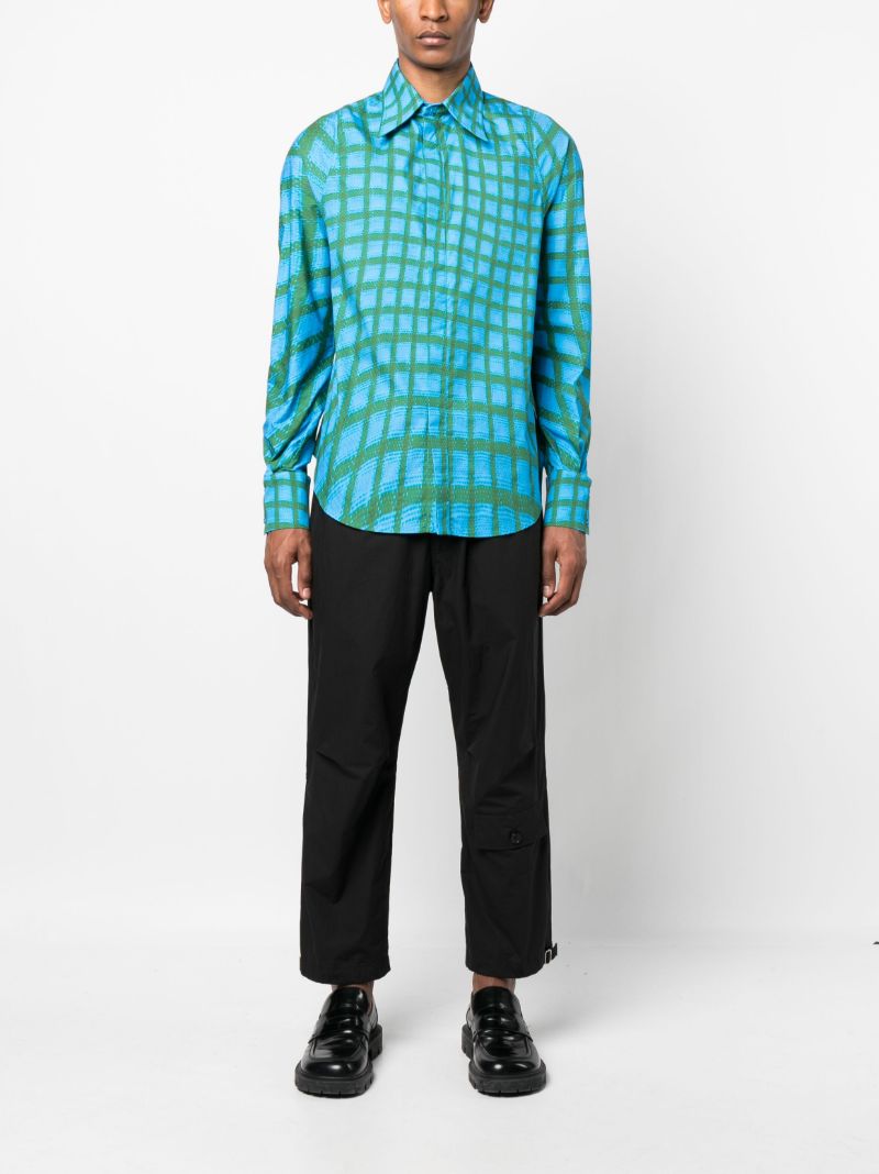 Blue Lamont Printed Cotton Shirt