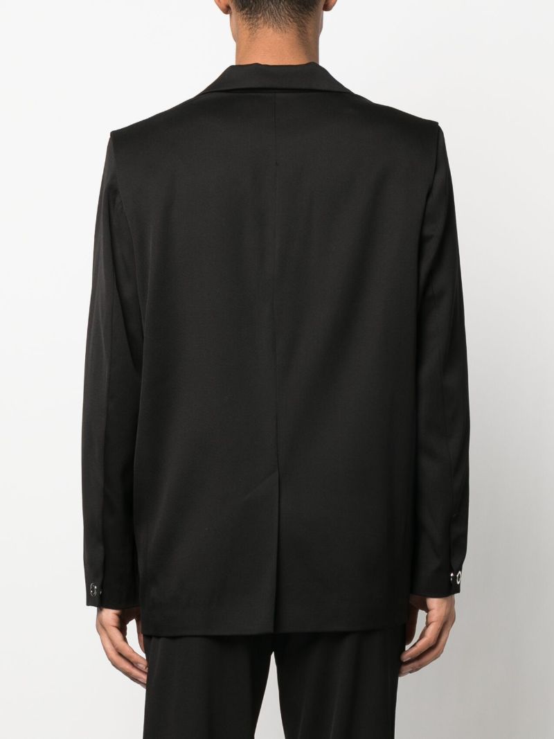 Black Twist Detail Single Breasted Blazer