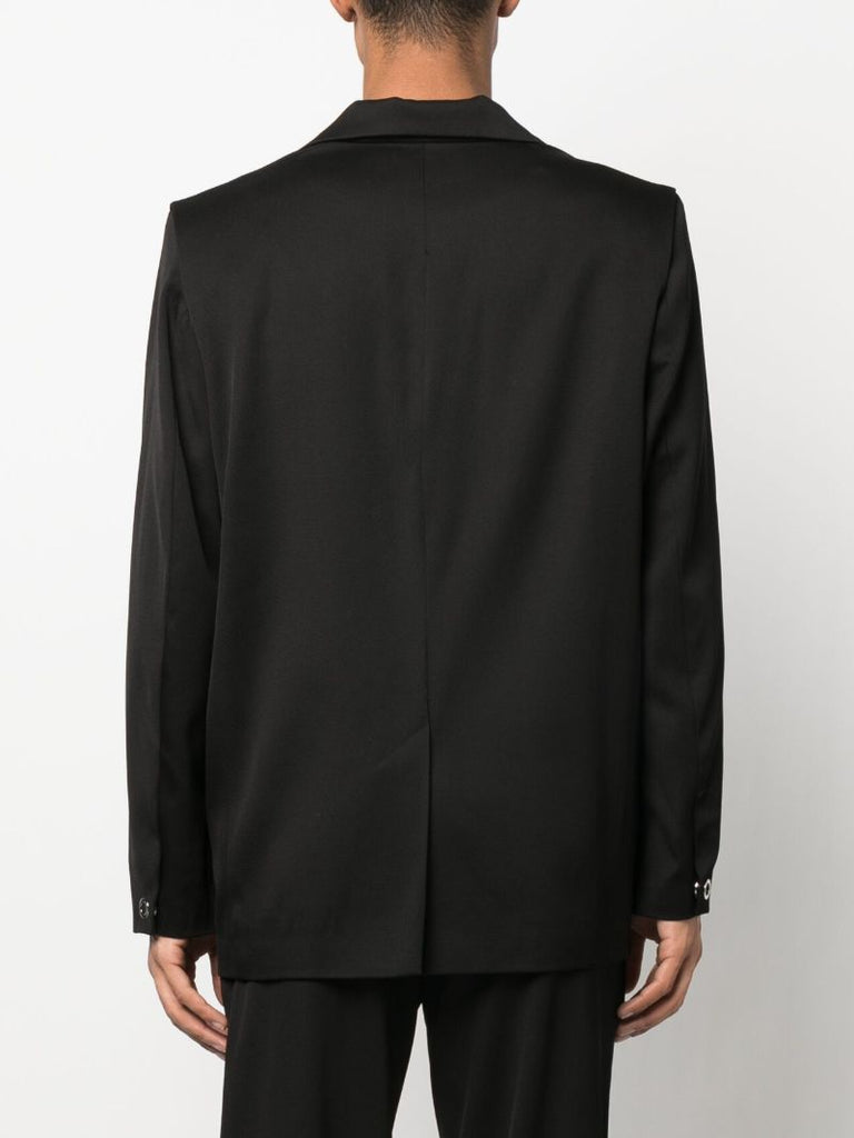 Black Twist Detail Single Breasted Blazer