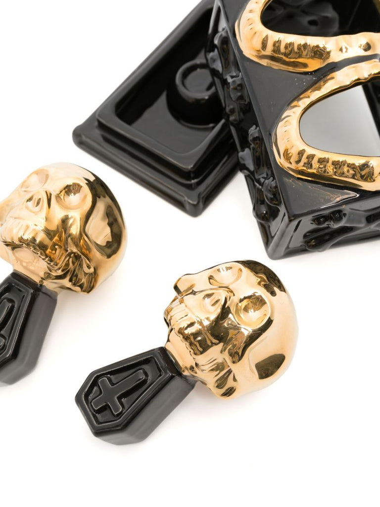 Black Dual Skull Incense Chamber