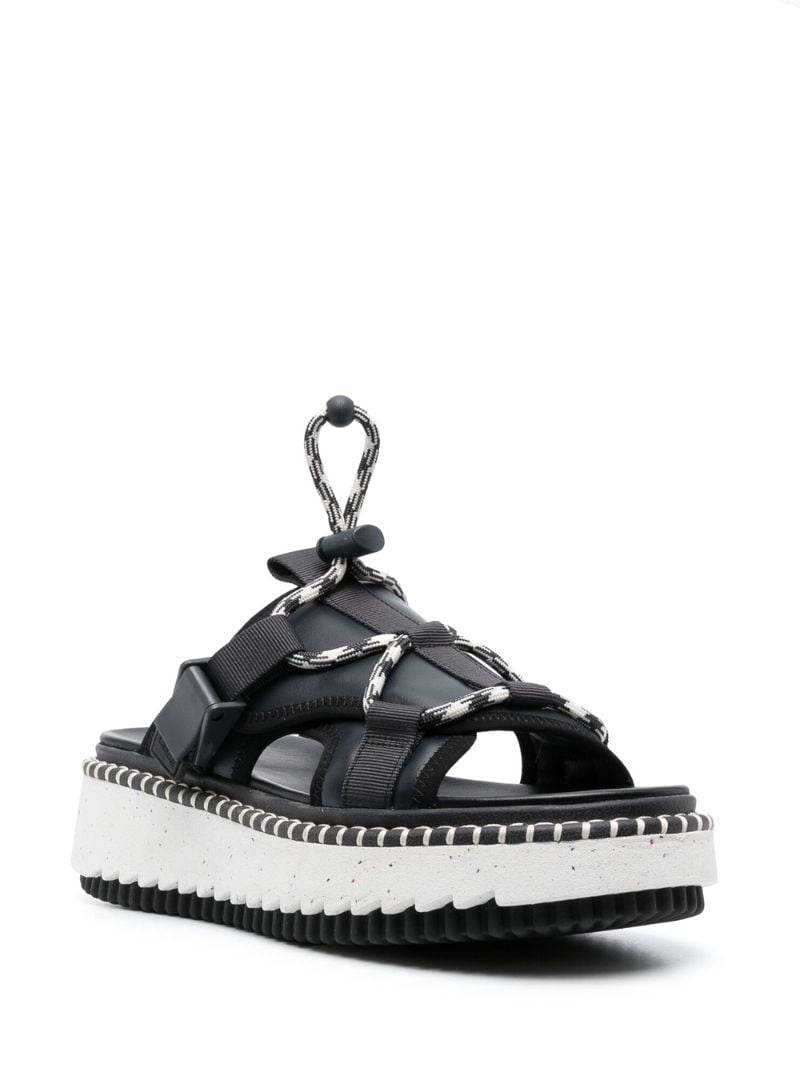 Black Lilli Flatform Sandals