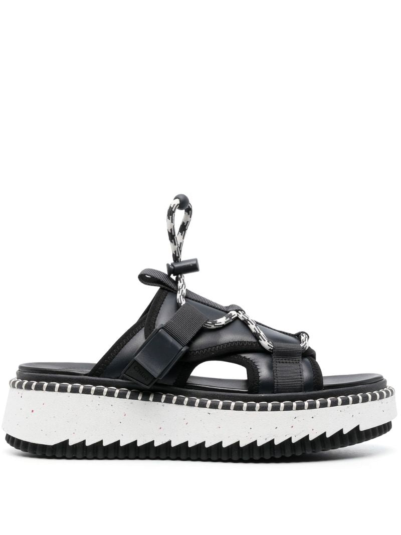 Black Lilli Flatform Sandals
