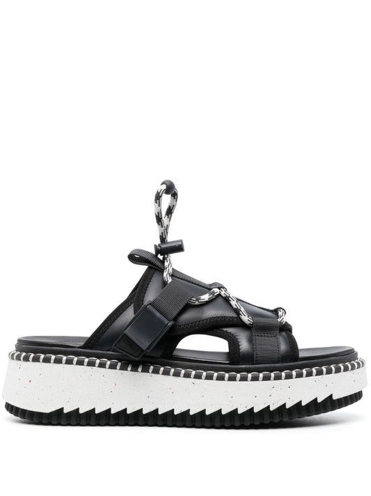 Black Lilli Flatform Sandals