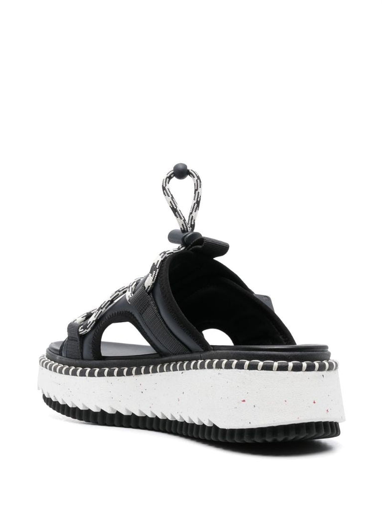 Black Lilli Flatform Sandals