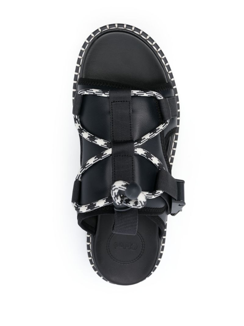 Black Lilli Flatform Sandals