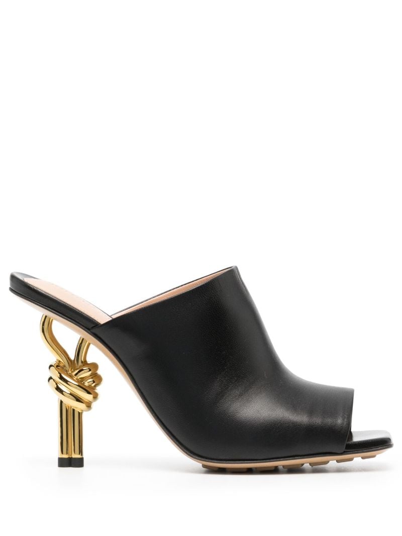 Black Knot 90 Leather Mules